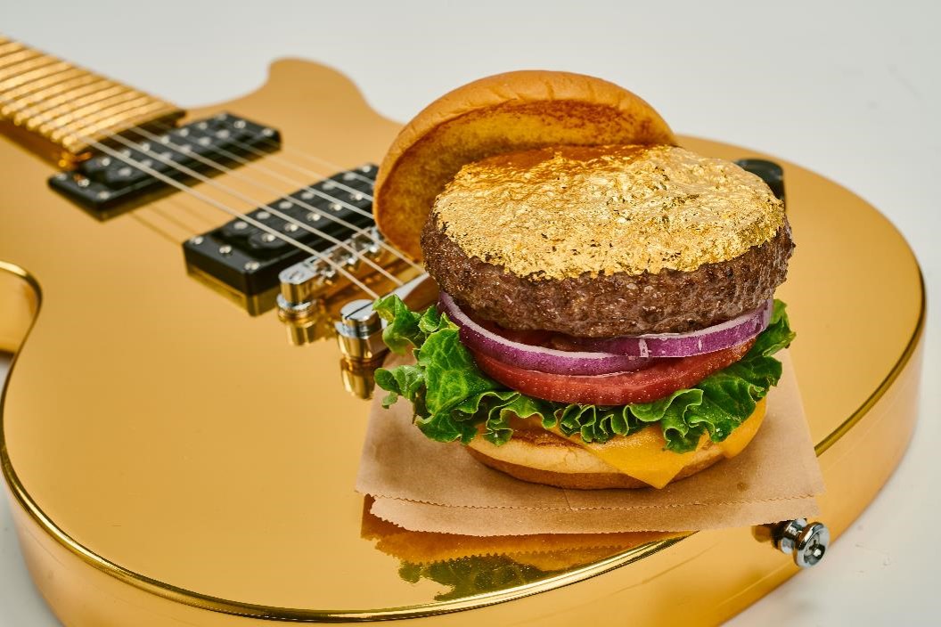 24K Gold Leaf Steak Burger